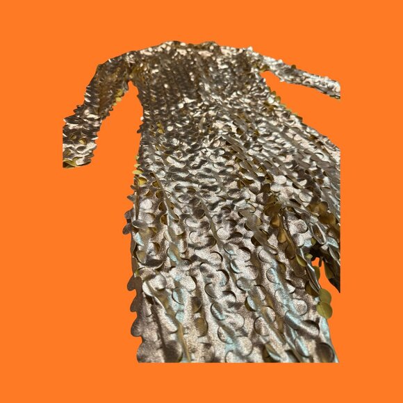 Mesh Gold Jumpsuit - Picture 13 of 13